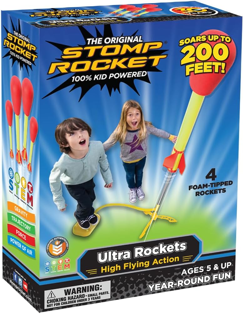 Stomp Rocket Ultra Launcher with 4 Rockets