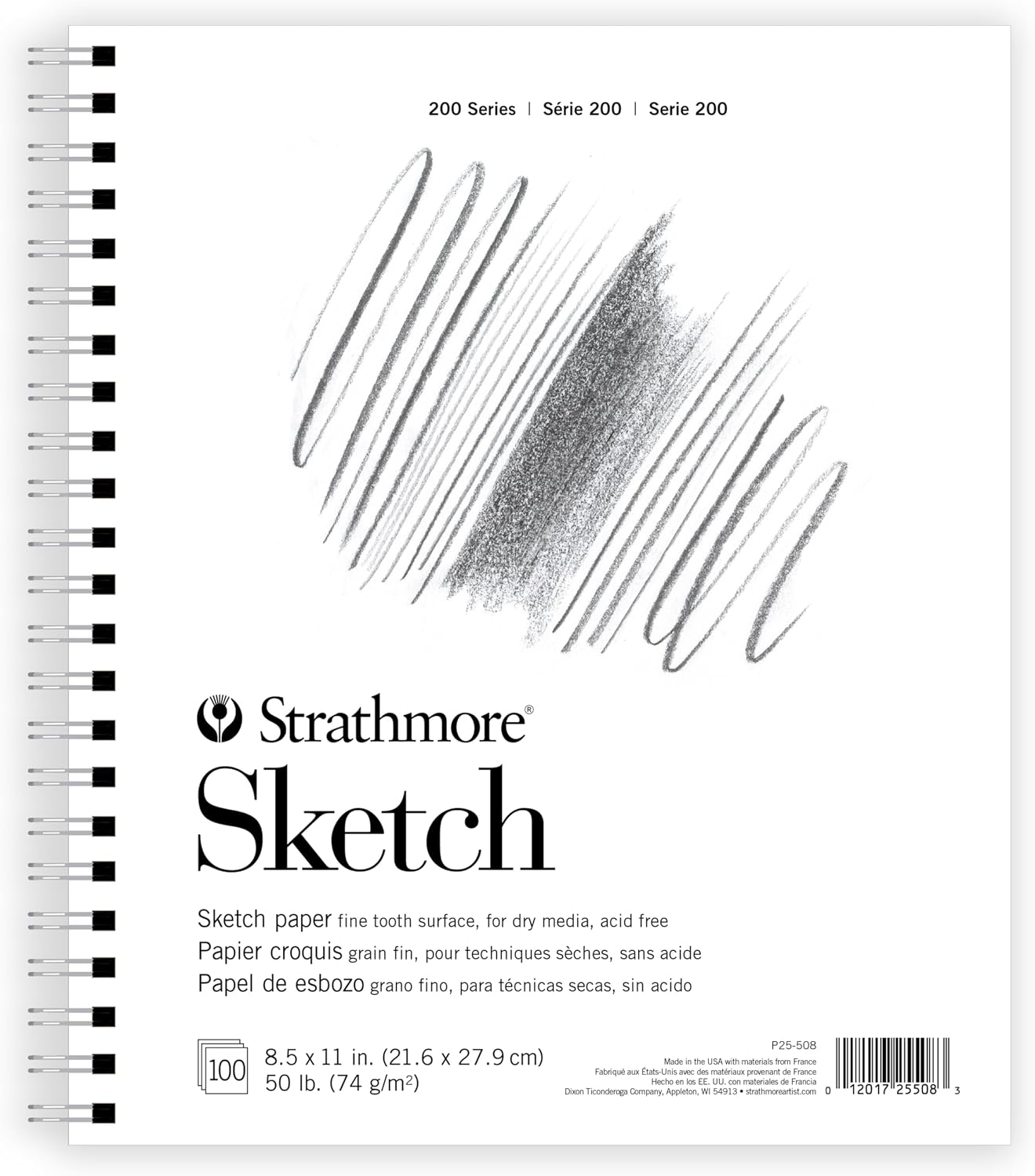Strathmore 200 Series Sketch Pad, 8.5 x 11, 100 Sheets