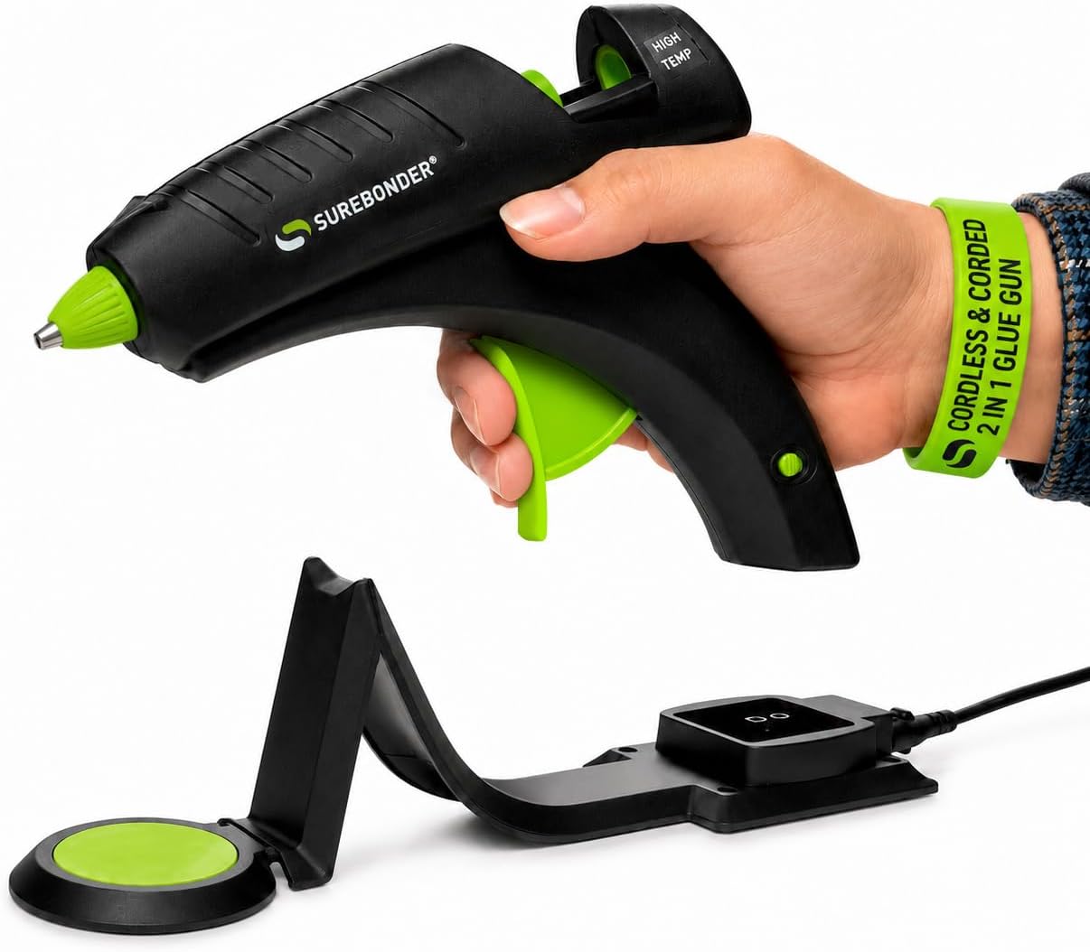 Surebonder Cordless High-Temp Hot Glue Gun, 60W