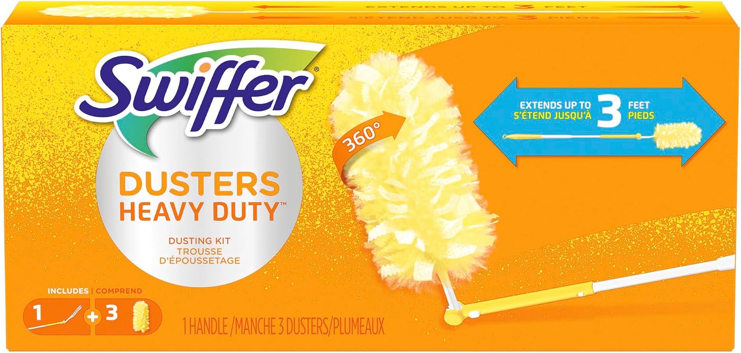 Swiffer 360 Duster Extender Kit with 3 Dusters