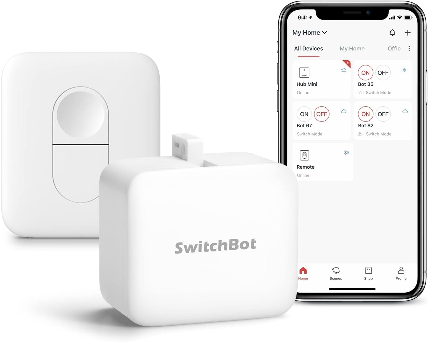 SwitchBot Bot Button Pusher with SwitchBot Remote