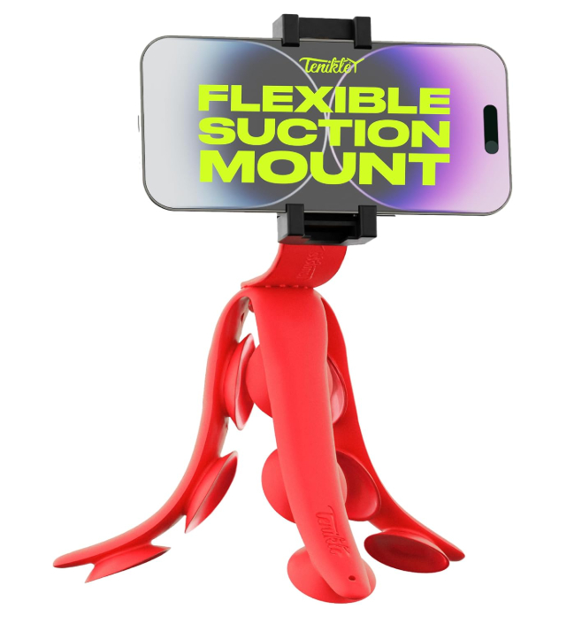 Tenikle PRO Flexible Tentacle Tripod, Volcano Red
