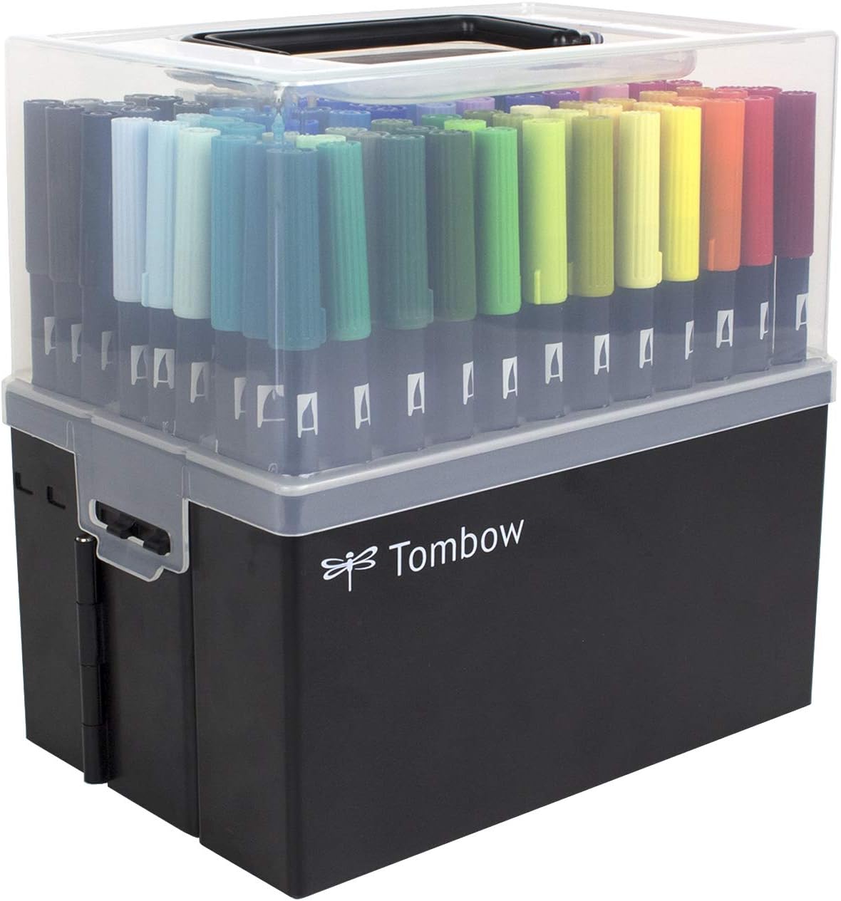 Tombow Dual Brush Pen Art Markers, 108-Color Set with Case