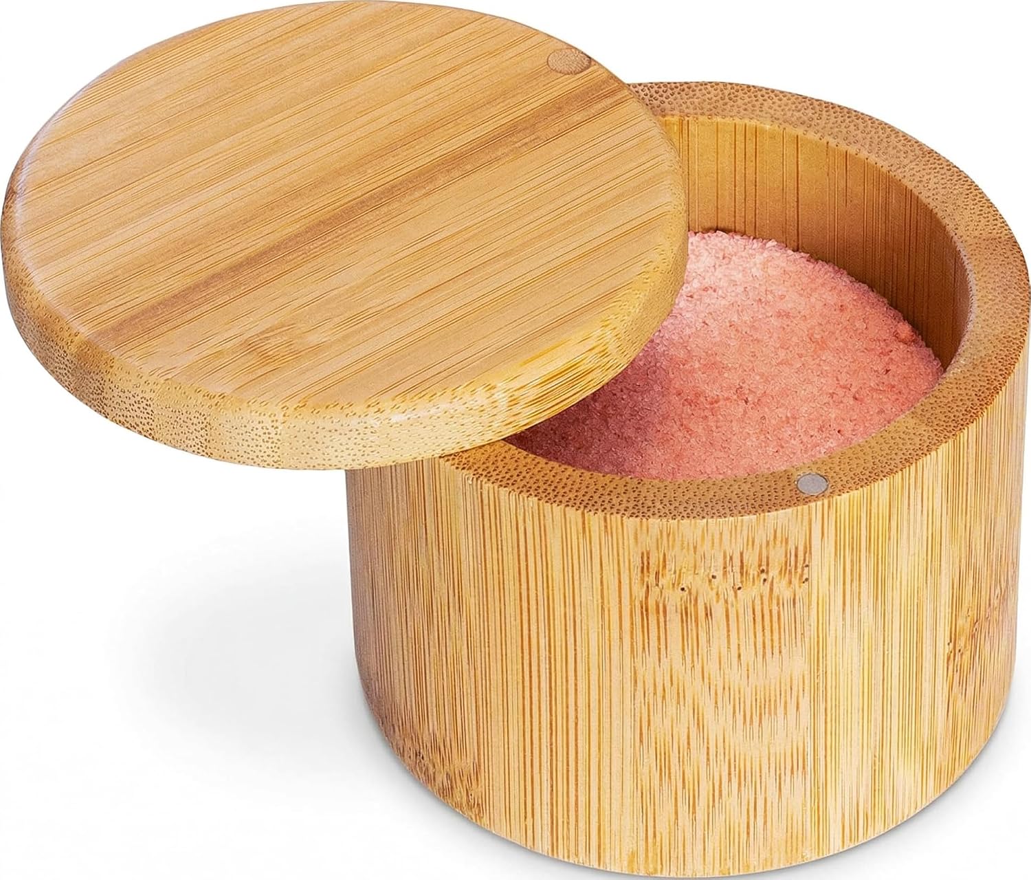 Totally Bamboo Salt Cellar with Magnetic Swivel Lid