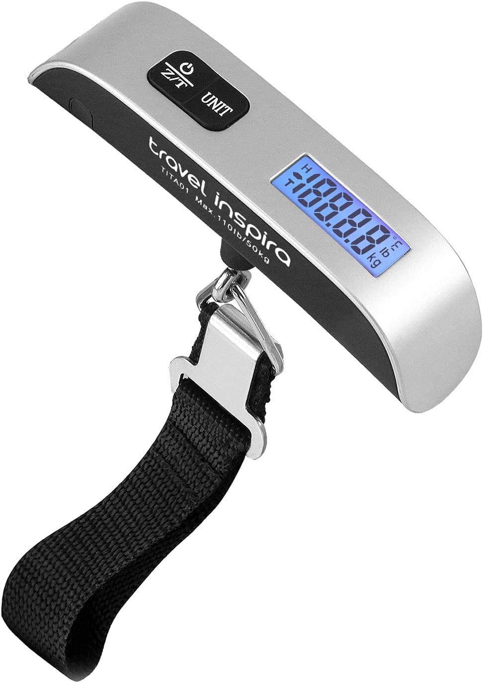 travel inspira Digital Luggage Scale, 110 lb