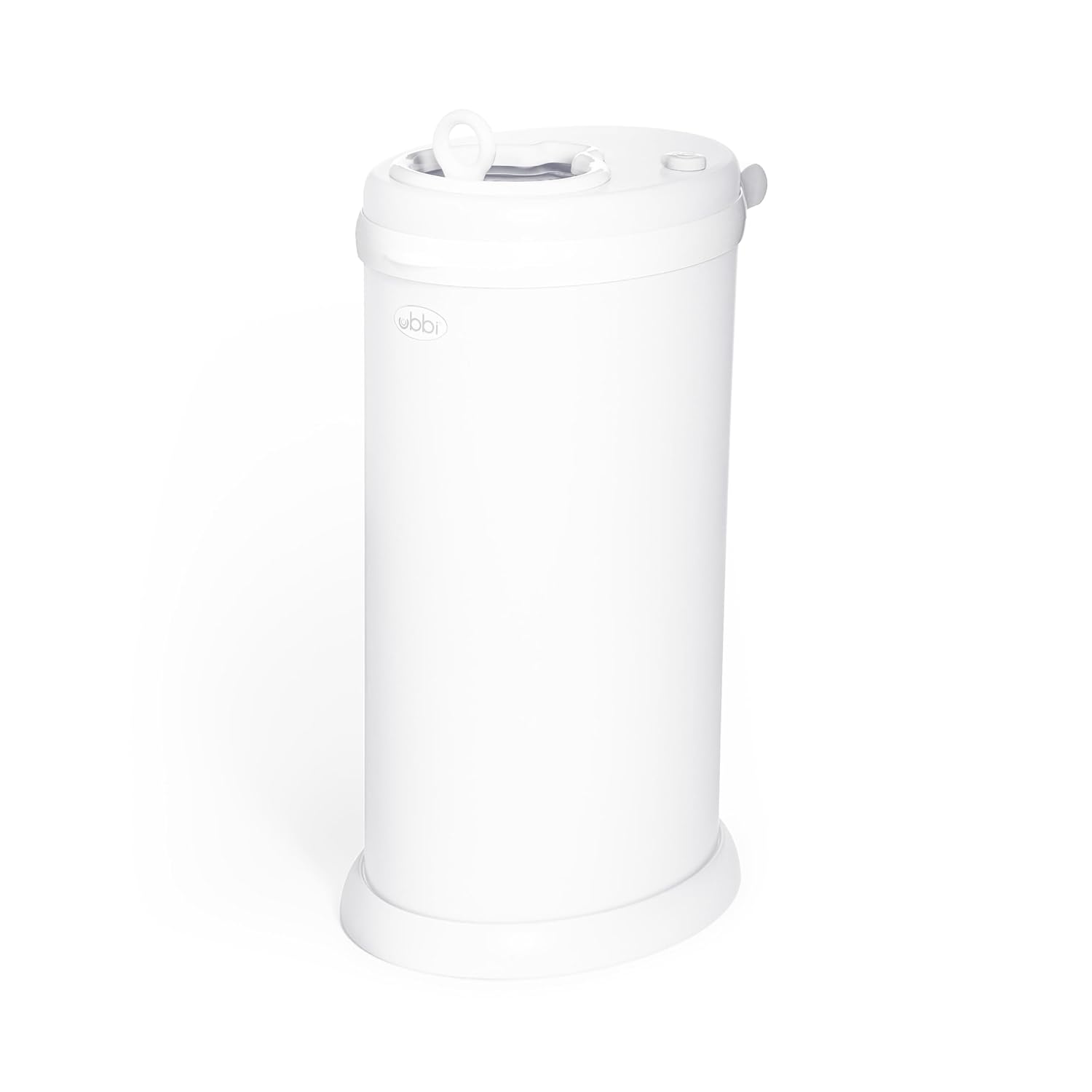 Ubbi Stainless Steel Diaper Pail, White