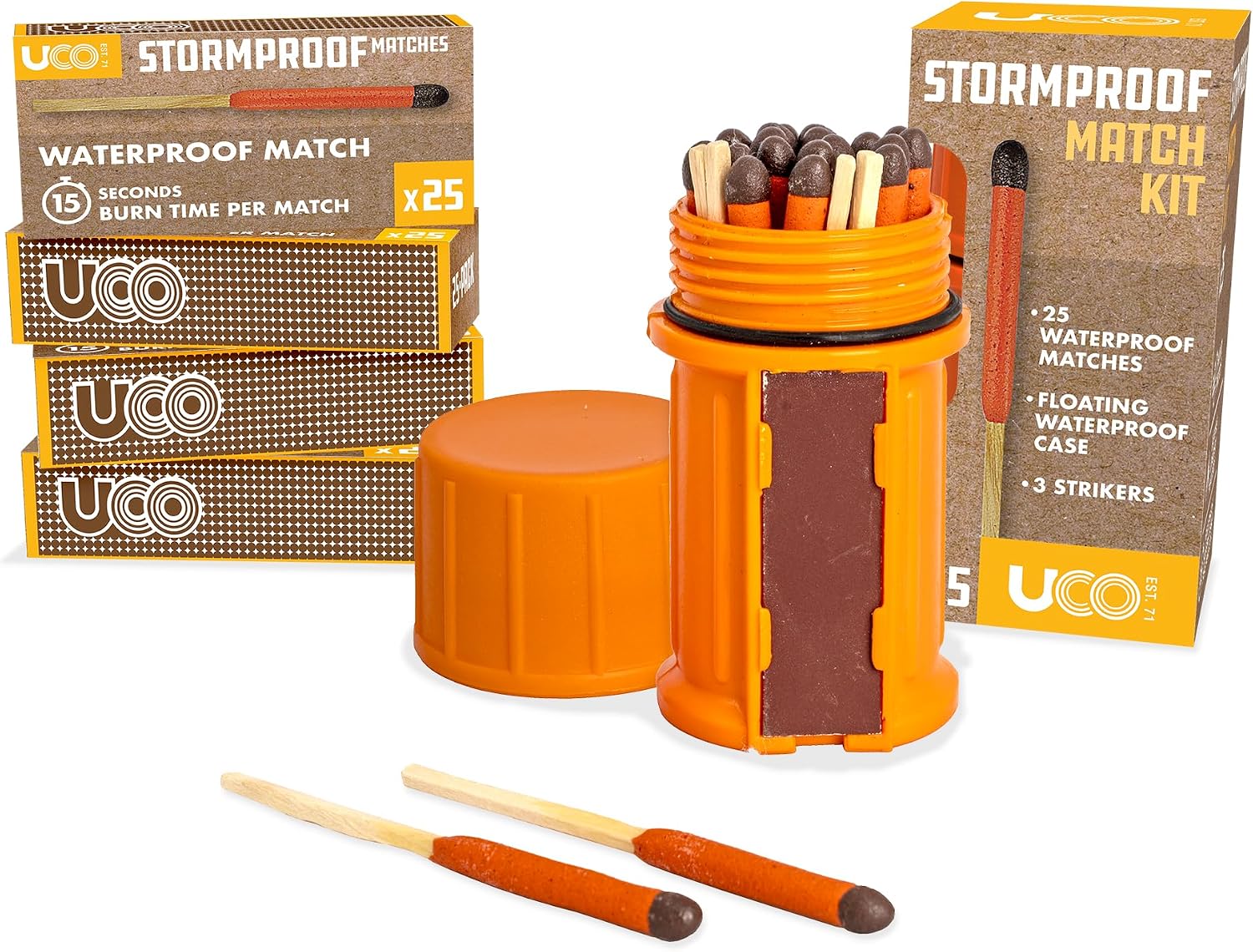 UCO Stormproof Match Kit with Waterproof Case