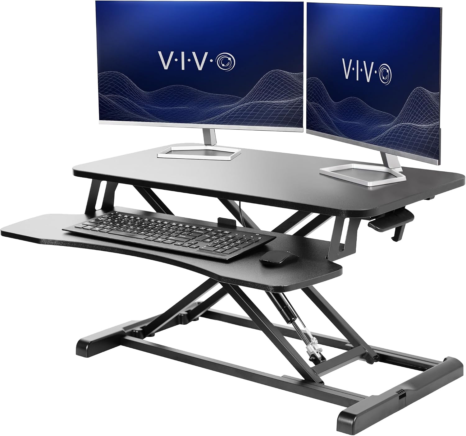 VIVO Black 32" Standing Desk Converter