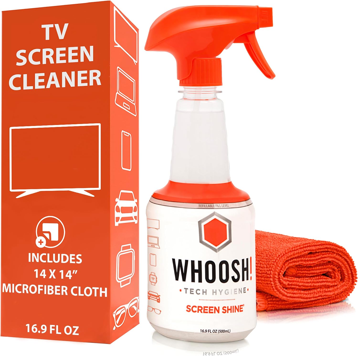 WHOOSH! Screen Shine Pro Screen Cleaner Kit, 16.9 oz