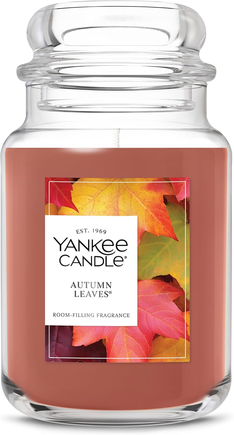 Yankee Candle Autumn Leaves Large Jar Candle, 22 oz