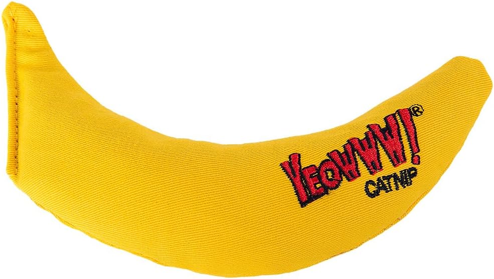 Yeowww! Catnip Banana Cat Toy, 7 Inch