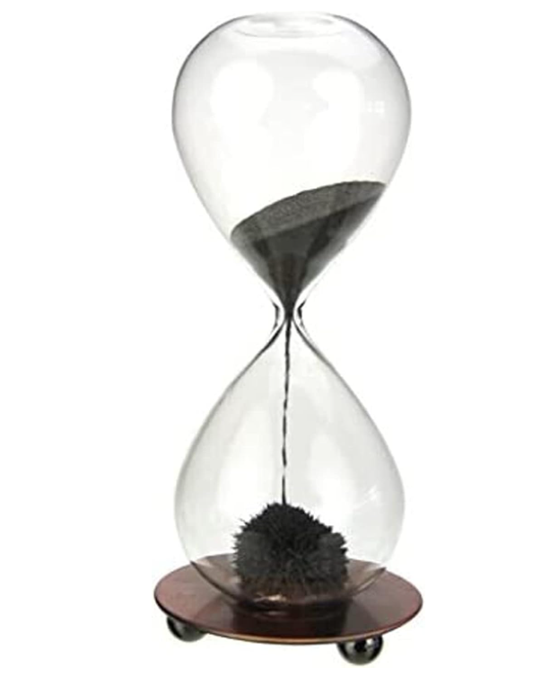 Z ZICOME Magnetic Hourglass Sand Timer, Iron Base