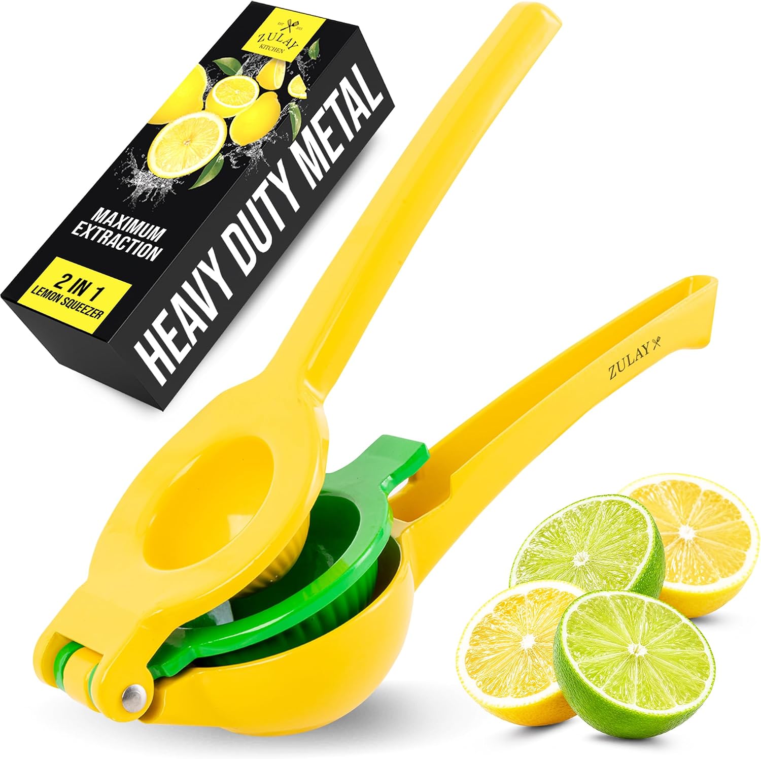 Zulay Kitchen 2-in-1 Lemon Lime Squeezer